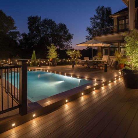 Spark Your Imagination with Outdoor Decking Lighting Ideas • 333+ Inspiring Lifestyle Ideas Decking Lighting, Outdoor Deck Lighting, Outdoor Decking, Inspiring Lifestyle, Screened In Deck, Lighting Techniques, Concrete House, Deck Lighting, Wooden Decks