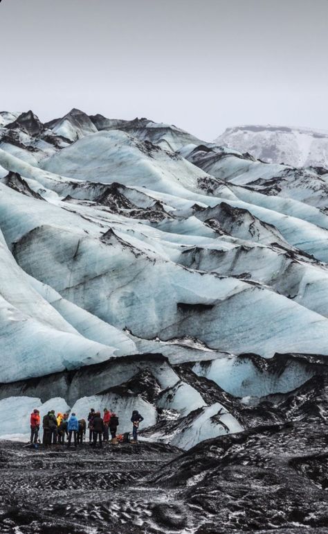 Solheimajokull Ice Land Aesthetic, Solheimajokull Glacier, Iceland Cabin, Iceland October, Glacier Iceland, Icelandic Nature, Iceland Aesthetic, Winter In Iceland, Winter Highlights