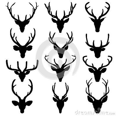 Hirsch Silhouette, Stag Tattoo, Deer Head Silhouette, Head Silhouette, Deer Tattoo, Deer Silhouette, Head Tattoos, A Deer, Deer Head