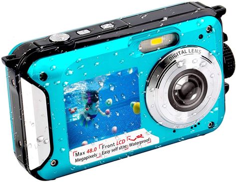 Amazon.com : Underwater Camera FHD 2.7K 48 MP Waterproof Digital Camera Selfie Dual Screen Full-Color LCD Displays Waterproof Digital Camera for Snorkeling (806BC) : Electronics Digital Camera Selfie, Waterproof Digital Camera, Dual Screen, Underwater Camera, Waterproof Camera, Camera Selfie, Camera Reviews, Micro Sd Card, Underwater Photography