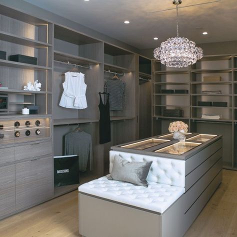 Modern Luxury Closet Designs | Schmalenbach Designs Dream Dressing Room, Master Closet Design, Interior Boho, Dressing Room Closet, Dream Closet Design, Walk In Closet Design, Closet Design Layout, Luxury Closets Design, Modern Closet