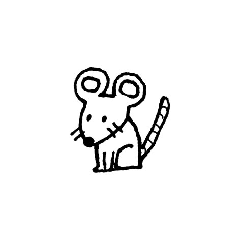 Rat Png Aesthetic, Tiny Mouse Drawing, Cute Mouse Doodle, Rat Cute Drawing, Rat Stick And Poke, Rat Drawn Easy, Derpy Animals Drawings, Silly Rat Doodles, How To Draw Rats