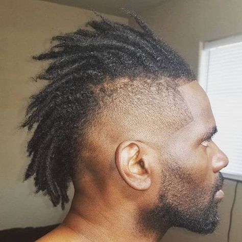 20 Unique Dreadlock Hairstyles with Mohawk & Fade Mohawk Dreads Mens, Unique Dreadlock Hairstyles, Dreadlock Fade, Mohawk Men, Dreadlock Mohawk, Mohawk Dreads, High Top Dreads, Mohawk Fade, Fade Mohawk