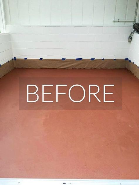 You'll wish you had a concrete floor when you see these stunning transformations Concrete Floor Makeover, Painted Cement Floors, Painting Cement, Floor Makeover, Painted Concrete Floors, Turquoise Gem, Cement Floor, Cement Crafts, Basement Flooring