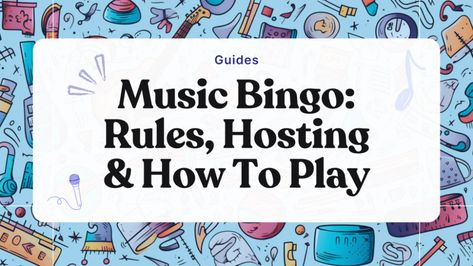 Music Bingo: Rules, Hosting & How To Play - Bingo Card Creator Nashville Bingo Card, Music Bingo Free Printable, Music Bingo Fundraiser, Christmas Music Bingo Free Printable, Bingo Movie, Singo Bingo Game, 60th Birthday Party Themes, Bongos Bingo, Music Bingo