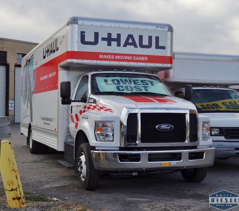 Ford F650 U-Haul | www.dailydieseldose.com for more! | Daily ... Uhaul Truck, U Haul Truck, Ford Super Duty Trucks, Ford F650, Tiny House Camper, Super Duty Trucks, Ford Super Duty, Ford Motor Company, Super Duty