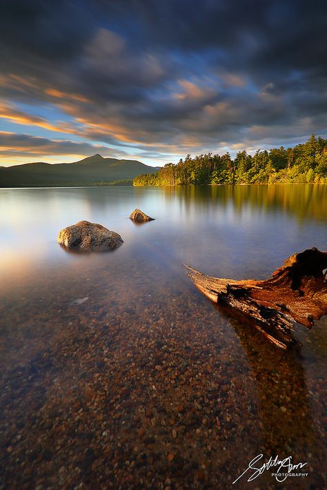 Sunset over Chocorua Lake | Tamworth, New Hampshire | Flickr Loon Mountain, Hot Tub Deck, Tamworth, New Hampshire, Hampshire, Hot Tub, Travel Destinations, Letting Go, Maine