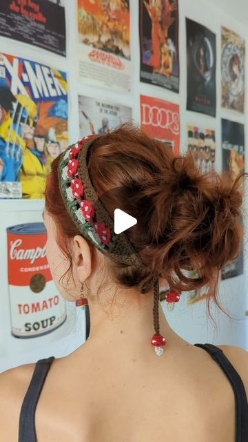 🍄🍄 on Instagram: "Crochet Mushroom Headband 🍄Tutorial is on my YouTube - linked in bio🍄#crochet #mushrooms #stopmotion" Crochet Mushroom Headband Pattern, Mushroom Headband Crochet, Crochet Mushroom Headband, Headband Crochet Ideas, Patterns For Headbands, Mushroom Headband, Crochet Mushroom Hat, Crochet Mushrooms, Headbands Crochet