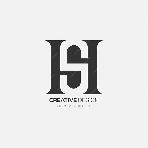 Hs Logo Design Fonts, S H Logo Design, Hs Logo Design Letter, H Design Letter, Ha Logo Design, H Logo Typography, Two Letter Logo Design, Hk Logo Design, H Logo Design Letter