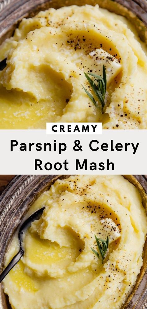 Parsnip Mash, Mashed Parsnips, Classic Mashed Potatoes, Parsnip Puree, Gold Potatoes, Celery Root, Making Mashed Potatoes, Yukon Gold, Yukon Gold Potatoes