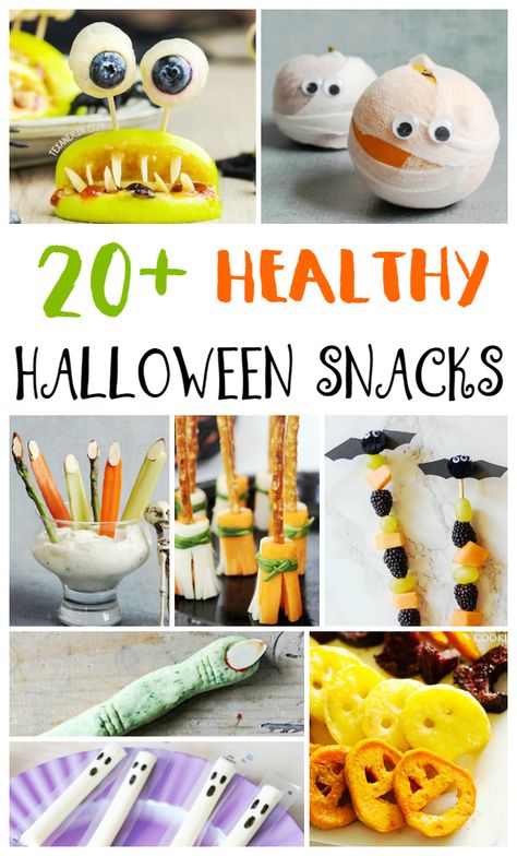 25+ Healthy Halloween Snacks, These Easy and Fun Halloween Snacks are perfect for Halloween party treats, classroom party snacks, or just a fun recipe to help celebrate Halloween. Simple yet tasty Halloween snacks for kids. Kid approved snacks #snacks #snacksforkids #Halloween #Halloweenrecipes #Halloweenparty Healthy Halloween Kids Snacks, Preschool Snack, Fun Halloween Snacks, Class Snacks, Kids Party Snacks, Kids Foods, Halloween Snacks For Kids, Kids Treats, Halloween Lesson