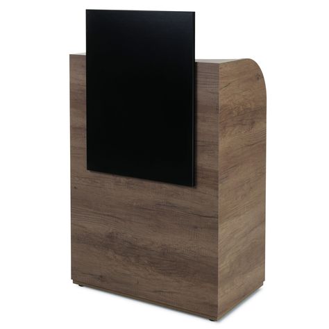 ✔ FREE DELIVERY ✔ ALL OUR PRICES INCLUDE VAT ✔ MADE IN GREAT BRITAIN The Keystone is a small and compact Salon Podium Desk, ideal for the smaller Salon. The panel on the front of the desk is for privacy and can be ordered in a contrasting laminate colour. The desk includes two shelves and integral cable management ports to neatly hide cables, tools, pens and dairies. • Choice of 21 Laminates • Integral Cable Management Ports • Open Rear Storage • Front Panel • Easy to install • Integral Shelv Small Reception Area, Small Front Desk, Small Salon Reception Desk, Front Desk Ideas, Small Salons, Barber Decor, Reception Area Chairs, Salon Desk, Small Reception Desk