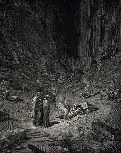 Gustave Dore Divine Comedy, Dantes Inferno Artwork, Inferno Aesthetic, Inferno Dante, Etsy Poster, Divina Commedia, Divine Comedy, Dantes Inferno, Classic Art Prints