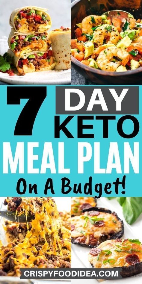 7-Day Keto Meal Plan On A Budget And For Weight Loss! Looking for healthy recipes for weight loss but in 7 days? Must try these 7-Day Keto Meal Plan at home. Easy to make these recipes are tasty and delicious for breakfast, lunch, dinner and snacks. These keto ideas are also best for if you are a beginner and budget friendly. #mealprep #mealplan #ketodiet #ketorecipes #lunch #breakfast #dinner #weightloss #healthyrecipes #crispyfoodidea Keto Meals Dinners, 1200 Calorie Diet Meal Plans, Keto Meal Planning, Carb Diet Plan, Meal Plan For Beginners, Easy Keto Meal Plan, Meal Plan Keto, Beginner Meal Planning, Keto Diet Food