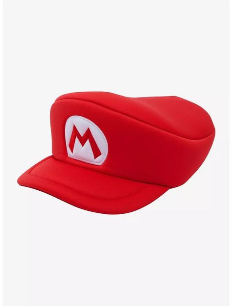 Super Mario Cosplay, How To Draw Mario, Super Mario Hat, Hat Cupcakes, Mario Hat, Mario Cosplay, Halloween Costume Hats, Mario Mario, Super Mario Birthday Party