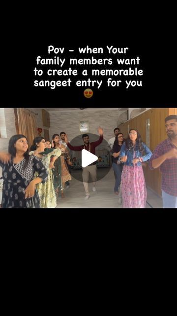 Taal The Dance Studio And Events on Instagram: "Pov - when Your family members want to create a memorable sangeet entry for you😍

#Groom - @archit381 
#bride - @upadhyay2305 

Wedding choreography by 
@taal_dance_studio_and_events  @the_tushaar_parakh @muskanjain1525 

#sangeet #djnight #weddingchoreography #indianwedding #taalthedancestudioandevents #reels #viral #weddingdance" Sangeet Entry For Bride And Groom, Sangeet Entry, Wedding Choreography, Family Wedding, Wedding Dance, Dance Studio, The Dance, Family Members, Indian Wedding