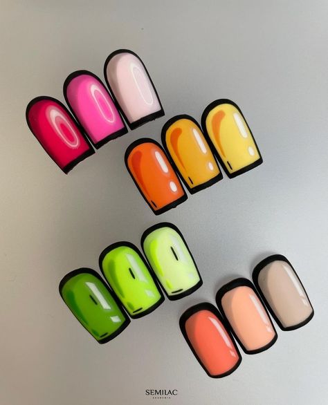 Pop Art Nails Designs, Easter Nails Designs, 2023 Spring Nails, Nails Cartoon, Nail Design Glitter, Feet Nail Design, Pop Art Nails, Cartoon Nails, New Nail Art Design