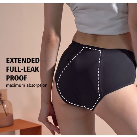 😎Lynmiss period panties are amazing! Ten-year leak-proof expert.💥Customizable. Unbeatable leak protection.👌Natural cotton crotch. Follow us for a great experience!😘 1. Mid-waist Seamless Shape,Perfect Cut and fitting 2.STRETCHY Nylon fabric 3. Extended Full-Leak Proof Coverage/Maximum absorption. 4.New secure Leakproof Layer: add waterproof strips on side, enhanced leak-free technology crotch /up to 100% leak free 5. WIDE DOUBLE-LAYER CROTCH 6. Natural cotton crotch fabric& CONTROLS ODOR ... Organic Pads, Period Products, Period Undies, Pads Tampons, Reusable Pad, Period Panties, Nylon Fabric, Hug You, Leak Proof