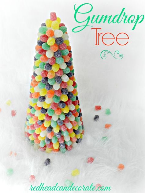 Gumdrop Tree, Gum Drop, Thrifty Diy, Cone Christmas Trees, Christmas Goodies, Candy Land Christmas, Christmas Activities, Christmas Joy, Christmas Inspiration