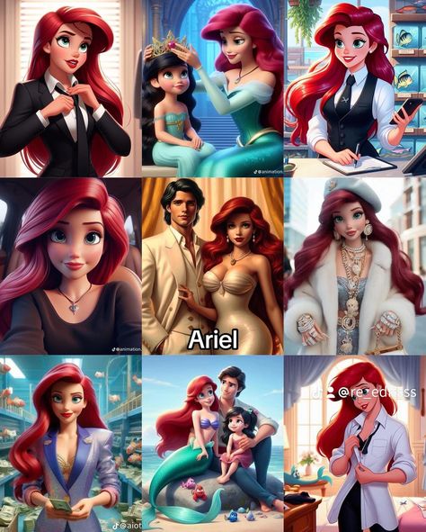 Queen Tara, Favorite Disney Princess, Princess Makeover, Disney Princess Makeover, Princess Ariel, Disney Funny, Disney Princesses, Art Beautiful, Rapunzel