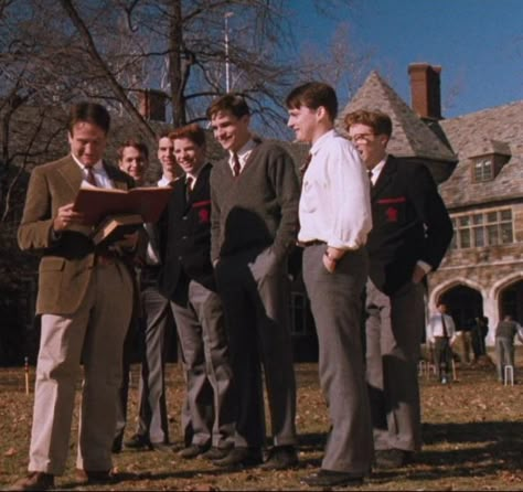 The movie, Dead Poets Society filmed at St. Andrews School, Middletown, DE Emotional Validation, Dead Poets Society Aesthetic, Peter Weir, Halloween Costumes Ideas, Oh Captain My Captain, Chaotic Academia, Captain My Captain, Septième Art, I Love Cinema