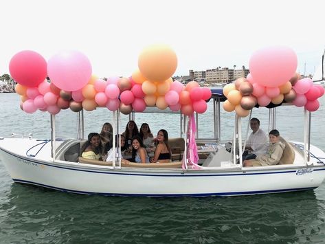 Newport Beach Birthday Celebration Duffy Boat Decoration 21 Boat Party Decorations Birthday, Boat Decorating Ideas Party, Boat Birthday Party Ideas Decoration, Duffy Boat, Boat Birthday, Best Birthday Surprises, Nautical Birthday Party, 20th Birthday Party, 21st Birthday Decorations