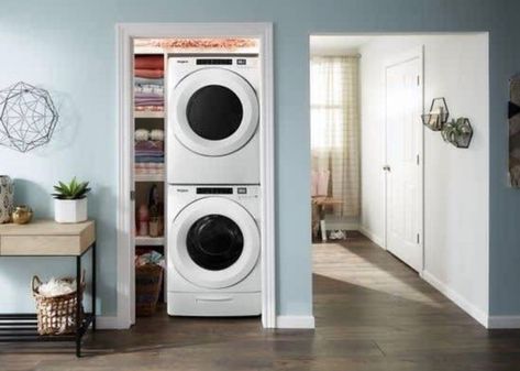 Whirlpool Washer And Dryer, Washer Dryer Set, Washer Cleaner, Stackable Washer And Dryer, Gas Dryer, Front Loading Washing Machine, Laundry Closet, Laundry Decor, Front Load Washer