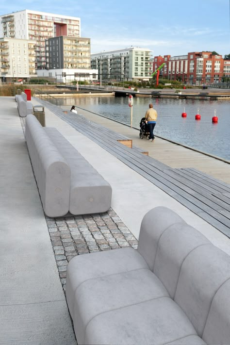 Landscape Walkways, Concrete Bench Seat, Concrete Sofa, Concrete Outdoor Furniture, Street Bench, Concrete Benches, Landscape Furniture, Mall Food Court, Cement Garden