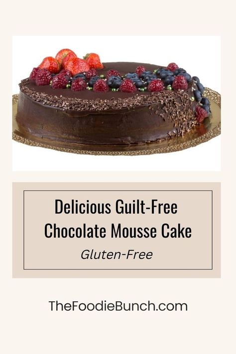 Delicious Guilt-Free Chocolate Mousse Cake (Gluten-Free) Mousse Cake Recipe, Recipe Hacks, Cake Calories, Healthy Brunch Recipes, Drink Inspiration, Gluten Free Recipes For Breakfast, Chocolate Mousse Cake, La Food, Gluten Free Sweets