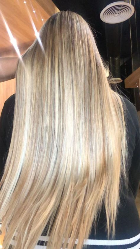 Butter Blonde Hair, Hair Down Styles, Balayage Long Hair, Pretty Blonde Hair, Blonde Layered Hair, Summer Blonde Hair, Beautiful Blonde Hair, Long Hair Video, Brown Hair With Blonde Highlights