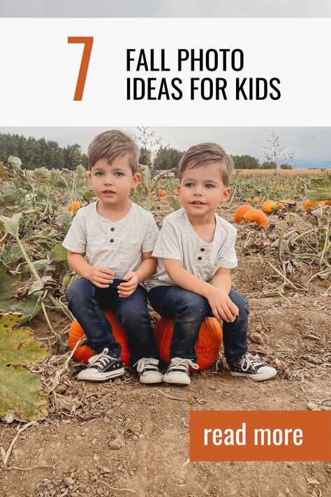 If you are looking for cute fall picture ideas to take of your kids, I’ve got your back. I listed my favorite ideas below for kids of all ages. Fall is such a fun time of year, you will want to save those memories! Diy Fall Pictures Of Kids, Kids Fall Pictures, Fall Picture Ideas For Kids, Diy Fall Photoshoot For Kids, Cute Fall Picture Ideas, Fall Pictures Kids, Cute Fall Pictures, Fall Picture Ideas, Fall Photo Ideas