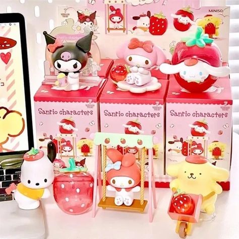 Just found this amazing item on AliExpress. Check it out! $5.02  44％ Off | Cute Sanrio Strawberry Estate Series Blind Box Kuromi My Melody Cinnamoroll Cartoon Character Model Pom Pom Purin Doll Gift Toy Cartoon Strawberry, Dog Bedroom, Pom Pom Purin, My Melody Cinnamoroll, Melody Cinnamoroll, Kuromi My Melody, Character Model, Kawaii Doll, Doll Gift