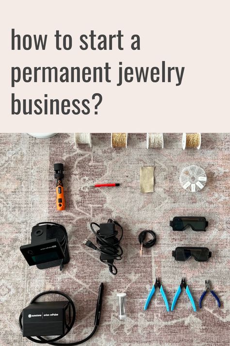 Don't know where to start? Permanent Jewelry is really popular, but it's also still very new. Ask you asking yourself: Which welder should I buy? What type of chain should I offer? Can I actually make money doing this? How will I fill my calendar? What happens if I mess up a weld on a client? It can feel impossible to sift through all of the content online to find the answers you're looking for to start and build your permanent jewelry business. Permanent Jewelry Start Up, Permanent Jewelry Supplies, Permanent Jewelry Branding, Permanent Jewelry Business Set Up, How To Start Permanent Jewelry Business, How To Do Permanent Jewelry, How To Start A Jewelry Business, Permanent Jewelry Display, Permanent Jewelry Business