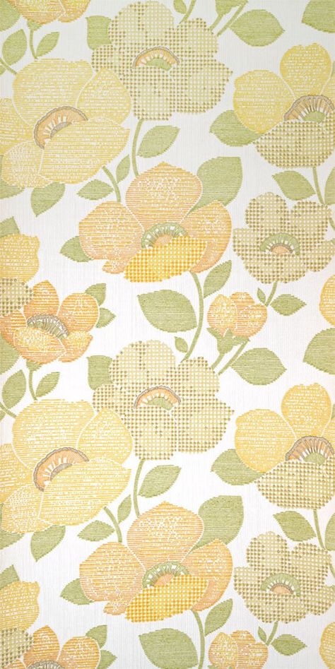 1950 Wallpaper, Stripe Iphone Wallpaper, 50s Wallpaper, 60s Wallpaper, Wallpaper House, Space Stickers, 50s Kitchen, Vintage Floral Wallpaper, 50s Design