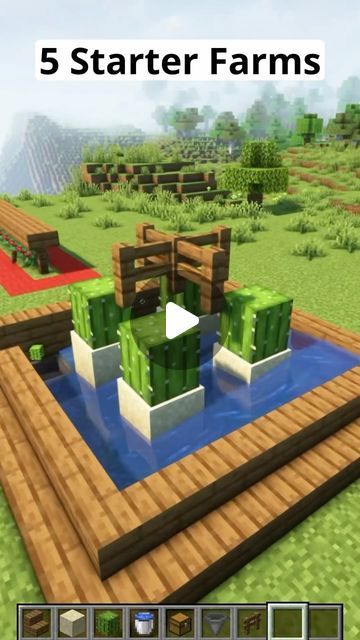 Blockical on Instagram: "3 Minecraft Starter Farms🏡 #minecraft #minecraftbuilding #minecraftbuilds #minecrafttutorial" Minecraft Building Ideas Base Game, Minecraft Farm Ideas Survival, Minecraft Ideas For Survival, Starter Farm Minecraft, Minecraft Base Tutorial, Minecraft Sniffer Enclosure Ideas, Random Minecraft Builds, Farms In Minecraft, Minecraft Build Ideas Survival