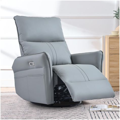 PRICES MAY VARY. Power Convenience: Effortlessly adjust to infinite positions with the touch of a button, solving the issue of manual recliners' fixed positions. Say goodbye to struggles with traditional models' footrest closure Swivel Rotation: This electric recliner chair is equipped with a swivel feature that allows you to rotate 270°, giving you the freedom to easily change your viewing angle and interact with your surroundings without having to get up Rocking Function: Enjoy relaxation with Rocker Recliner Chair, Swivel Rocker Recliner Chair, Swivel Glider Recliner, Glider Recliner, Swivel Recliner, Electric Recliners, Cozy Ambiance, Swivel Glider, Rocker Recliners