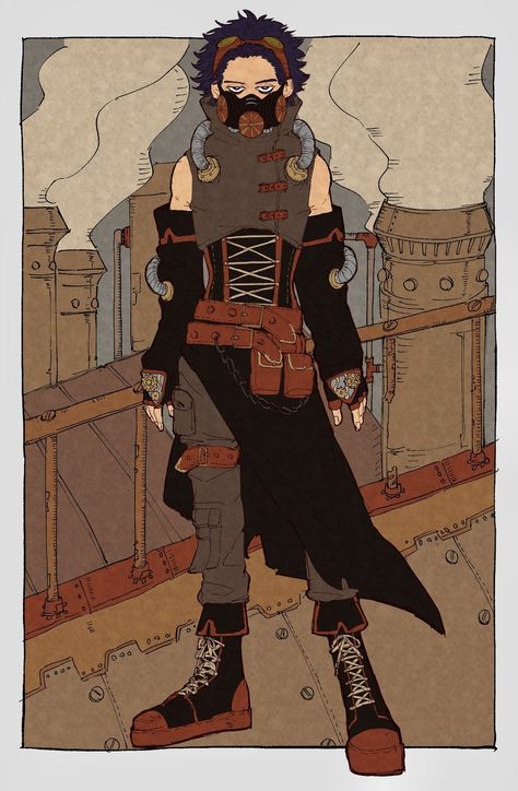 Steam Punk Character Design, Punk Character Design, Punk Character, Dragon Age Funny, Japanese Novels, My Hero Academia 2, Cartoon Fan, Dream Anime, Boku No Hero Academia Funny