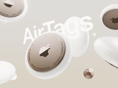 Apple AirTags by Voicu Apostol Airtags Apple Ideas, Apple Airtags, Air Tags, Apple Packaging, Ask Siri, Smart Tag, Things To Ask Siri, Cmf Design, Air Tag