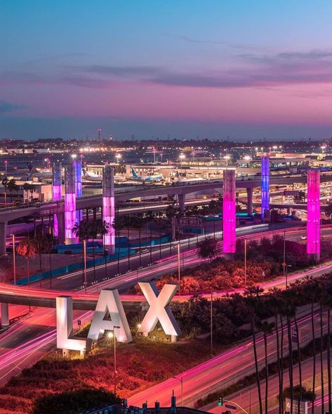 America California, Los Angeles Airport, Los Angeles Travel, Los Angeles International Airport, Weekend Plans, California Dreaming, Dream Vacation, International Airport, Seattle Skyline