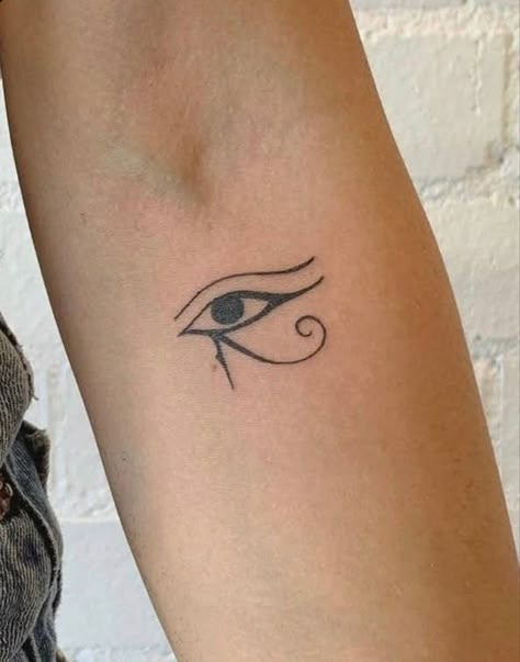 The Eye Of Horus Tattoo, Eye Of Horus Tattoo, Egyptian Eye Tattoos, Horus Tattoo, The Eye Of Horus, Petite Tattoos, Small Hand Tattoos, Classy Tattoos, Discreet Tattoos