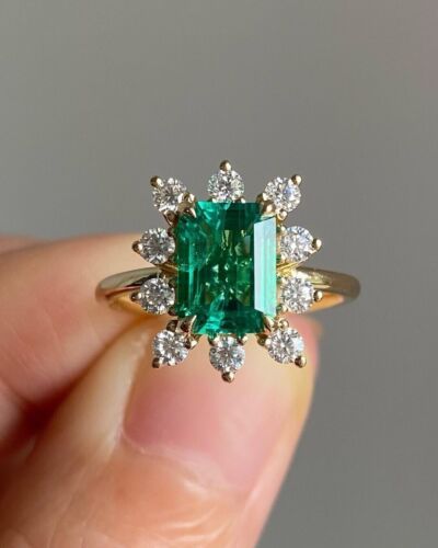 https://www.thebeautyreel.com/ Find many great new & used options and get the best deals for 2.80Ct Emerald Cut Lab Created emerald Diamond Wedding Ring 14K Yellow Gold 6 7 at the best online prices at eBay! Free delivery for many products! Vintage Emerald Engagement Ring, Emerald Ring Engagement Diamond, Raw Stone Ring, Lab Created Emerald, Emerald Engagement, Halo Engagement Rings, Emerald Engagement Ring, Emerald Gemstone, Green Emerald