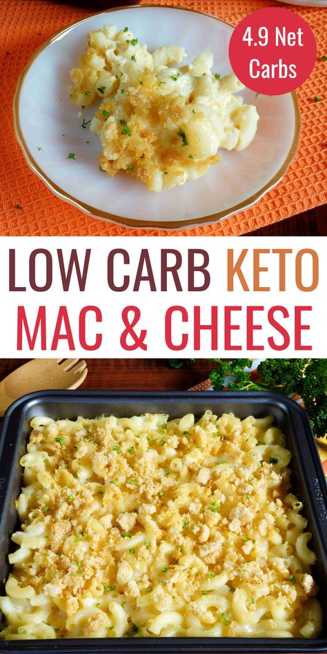 Keto Max And Cheese, Low Sodium Mac And Cheese, Keto Macaroni, Low Carb Mac And Cheese, Baked Dish, Mac And Cheese Sauce, Keto Mac And Cheese, Low Carb Life, October Food