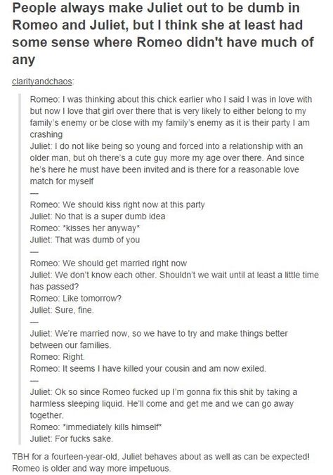 Put this together with the post of how everything goes better in Shakespeare when people listen to the women, and I think we have a winner Shakespeare Tumblr, Shakespeare Funny, Literature Humor, We Have A Winner, Everything Goes, Funny Tumblr Posts, Classic Literature, Tumblr Posts, Tumblr Funny