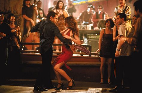 THIS red salsa dress! LOVE!! Latin Night Outfit, Sway Song, Polly Prince, Red Salsa Dress, Latin Club, Jennifer Aniston Movies, 2000s Pictures, Salsa Club, Salsa Outfit