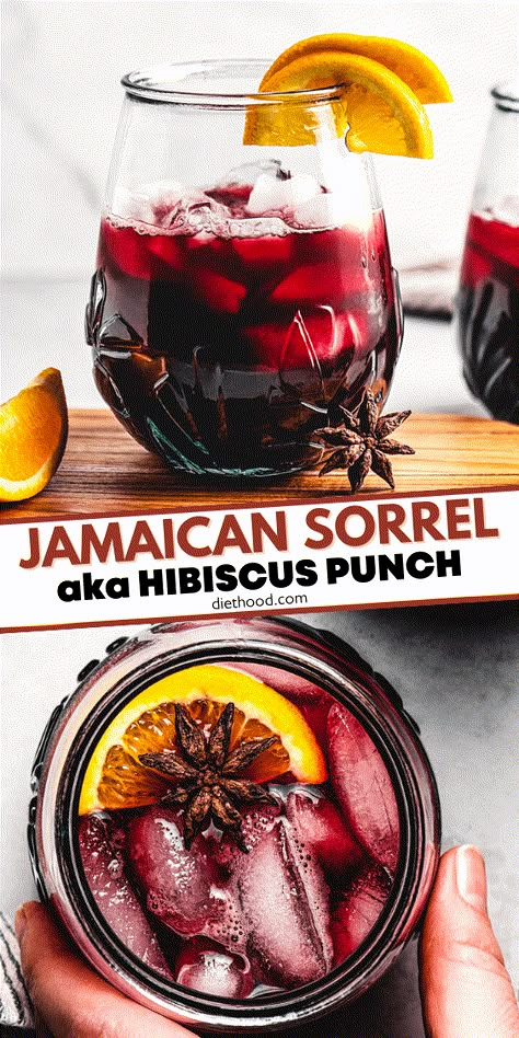 Jamaican Sorrel Drink Recipe, Sorrel Drink Recipe, Jamaica Drink, Jamaican Drinks, Jamaican Sorrel, Sorrel Drink, Jamaican Breakfast, Hibiscus Drink, Seasonal Drinks