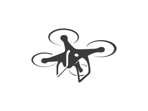 Drone Icon by Caleb Ortega Drone Quotes, Drone Logo, Drone Business, Uav Drone, Presentation Design Layout, Photographer Logo, Drone Design, Drone Images, Photo Logo Design