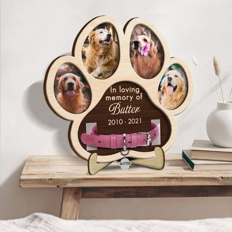 Laser Cut Christmas Ideas Pet Memorial Crafts, Christmas Photo Gift Ideas, Gift Ideas For Dog Lovers, Birthday Gift Ideas For Father, Diy Christmas Gift Ideas For Family, Dog Remembrance Ideas, Diy Christmas Gifts For Mom, Pet Memorial Ideas Dogs, Wood Cats