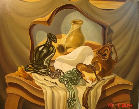 Surrealism Still Life, Someone Painting, Metaphysical Art, Original Paintings For Sale, Optical Illusions Art, Oil Painting For Sale, Surrealism Painting, Still Life Drawing, Illusion Art