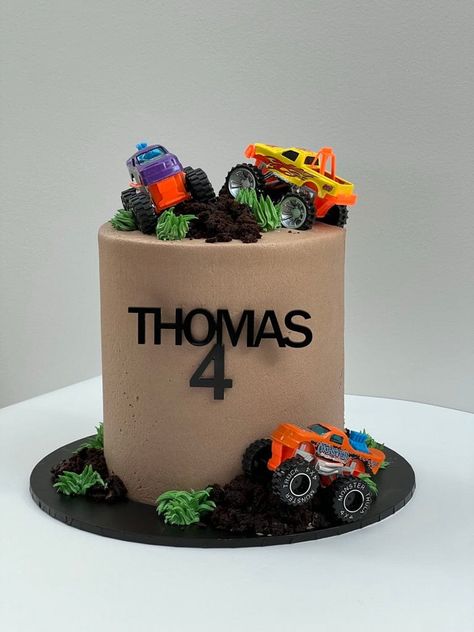 Monster Truck Cake Ideas, Truck Cake Ideas, Monster Jam Birthday Cake, Monster Truck Birthday Cake, Truck Birthday Cake, Triple 6, Monster Jam Birthday, Truck Images, Truck Birthday Cakes