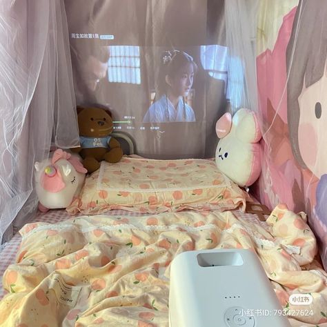 Kawaii Bedroom Aesthetic, Grunge Bedroom, Kawaii Bedroom, Kawaii Room Decor, Bed Tent, Study Room Decor, Bedroom Decor Design, Aesthetic Rooms, Kawaii Room